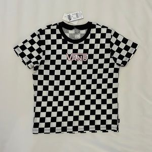 NWT Vans checked t-shirt. Small (7-8)